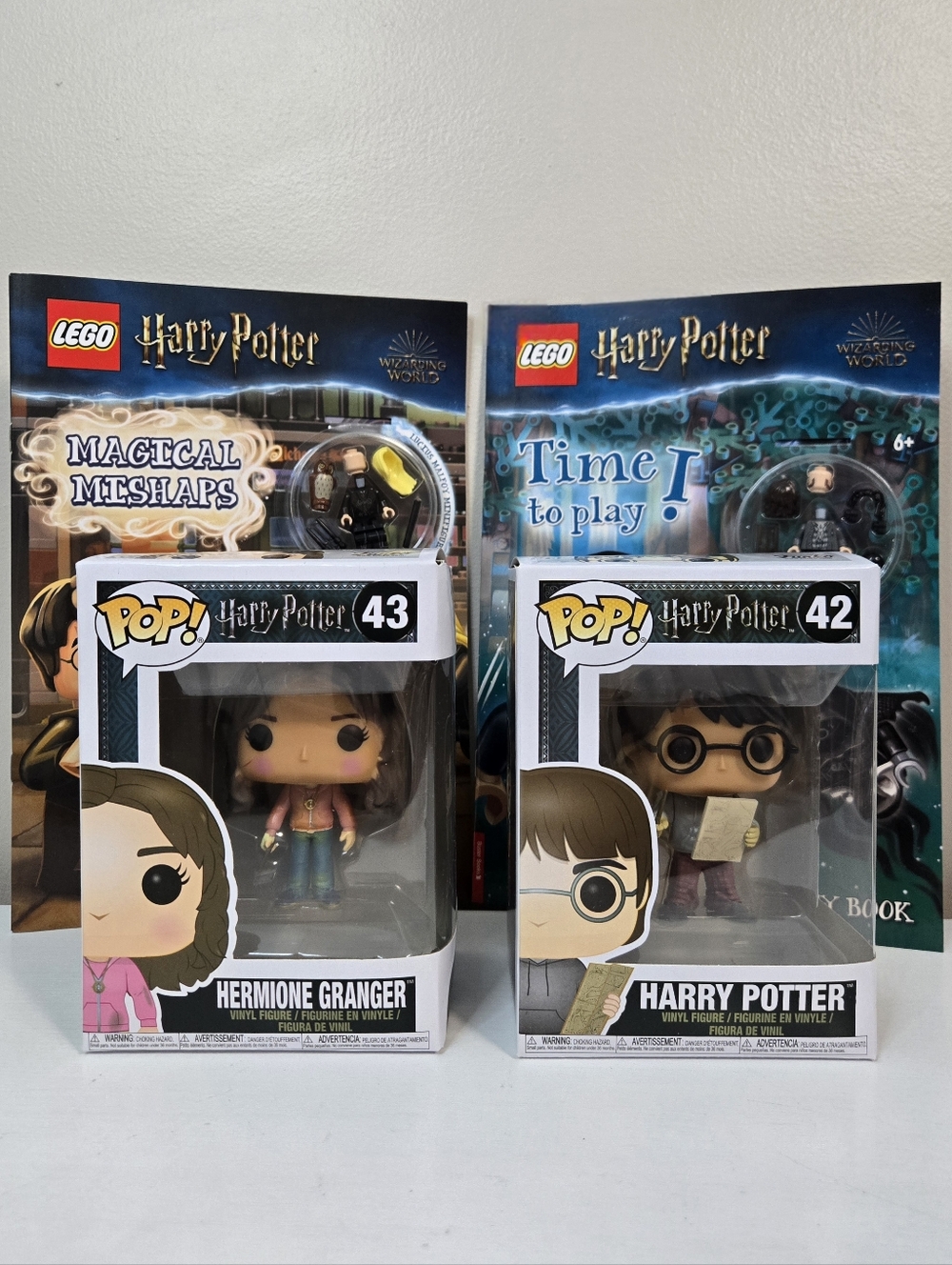 🧙Lego Harry Potter Activity Books + Funko Harry & Hermoine 🆕️